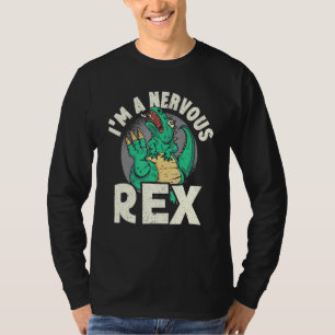 Camiseta Eu Sou Um Futuro Paleontólogo Rex Nervoso Dinossau