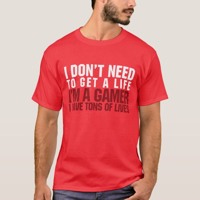 Camiseta Eu sou um Gamer (Frente)