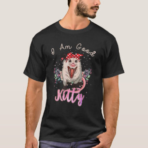 Camiseta Eu Sou um Gatinho Gambá Bom Pet Gato Retro