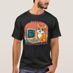 Camiseta Eu Sou Um Gato Engraçado Do Programador