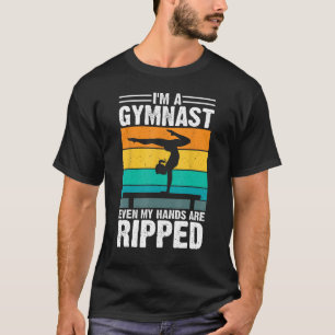 Camiseta Eu sou um ginasta, até minhas mãos estão estourada