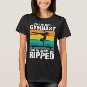 Camiseta Eu sou um ginasta, até minhas mãos estão estourada