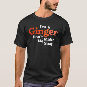 Camiseta Eu sou um Ginger Não me faça pegar vermelho retror