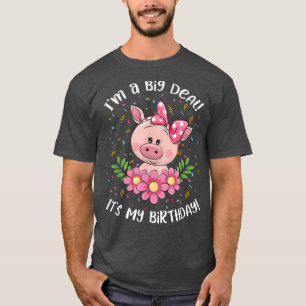 Camiseta Eu sou um grande negócio É meu aniversário engraça