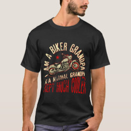 Camiseta Eu Sou Um Grande Vô Biker Como Um Vovô Normal