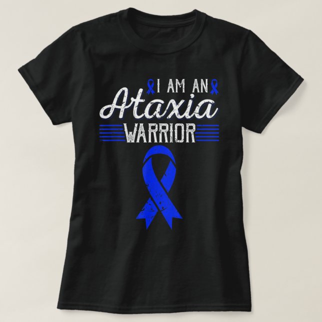 Camiseta Eu Sou Um Guerreiro Ataxia A Sensibilizar T-Shi (Frente do Design)