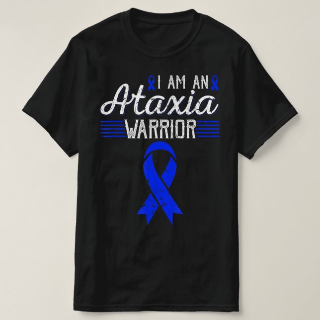 Camiseta Eu Sou Um Guerreiro Ataxia A Sensibilizar T-Shi (Frente do Design)