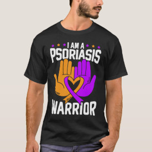 Camiseta Eu Sou Um Guerreiro Da Psoríase Doença De Pele Pso
