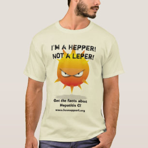 Camiseta Eu sou um Hepper! Não um Leper!