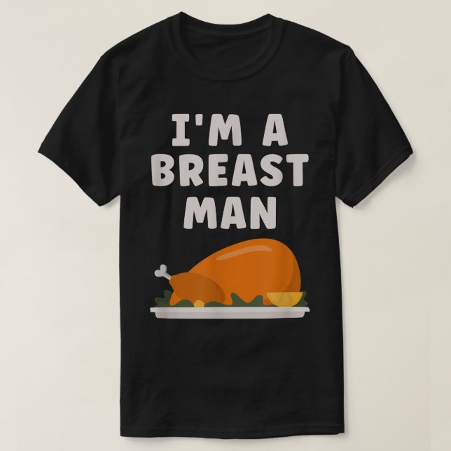 Camiseta Eu Sou Um Homem Da Mama Turquia Engraçado Janto De (Frente do Design)