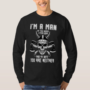 Camiseta Eu sou um homem do Norse que temo Odin e minha esp
