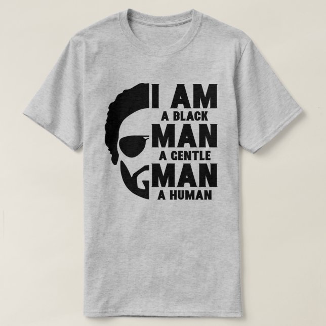 Camiseta EU SOU UM HOMEM NEGRO (Barba) (Frente do Design)