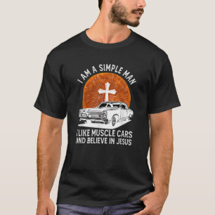 Camiseta Eu Sou Um Homem Simples Eu Gosto De Carros Muscula