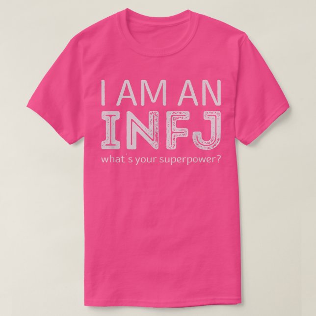 Camiseta Eu sou um INFJ que é a sua superpotência (Frente do Design)