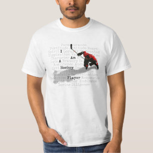 Camiseta Eu sou um jogador de hóquei