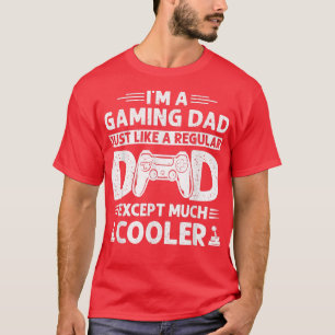 Camiseta Eu sou um jogador de jogos de consola de Pai jogad