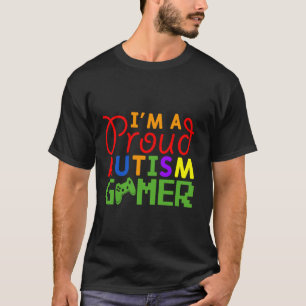 Camiseta Eu sou um jogo de vídeo de jogador de utismo