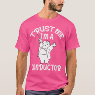 Camiseta Eu sou um maestro com batuta e regendo em Mu