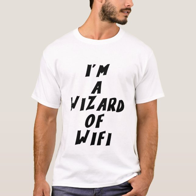 Camiseta Eu sou um mago do WiFi (Frente)