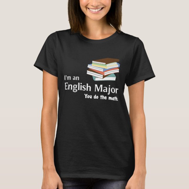 Camiseta Eu sou um major que inglês você faz o t-shirt da (Frente)