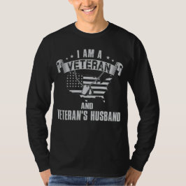 Camiseta Eu sou um marido do veterano e do veterano