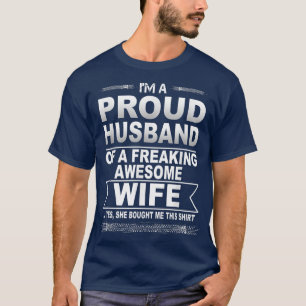 Camiseta Eu Sou Um Marido Orgulhoso De Uma Esposa Incrível.