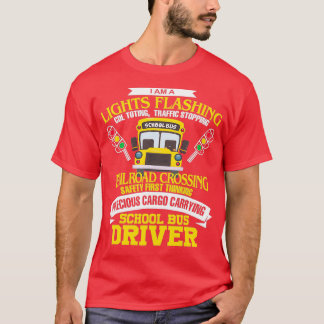 Camiseta Eu Sou Um Motorista De Ônibus Da Escola De Ônibus 