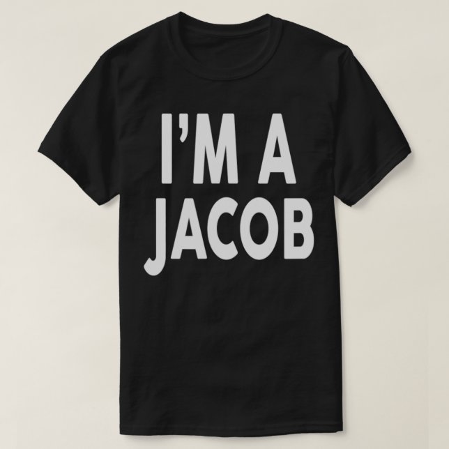 Camiseta Eu sou um nome JACOB (Frente do Design)