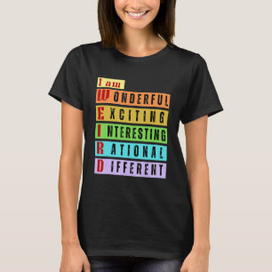 Camiseta Eu sou um olho retrógrado estranho pegando colorid