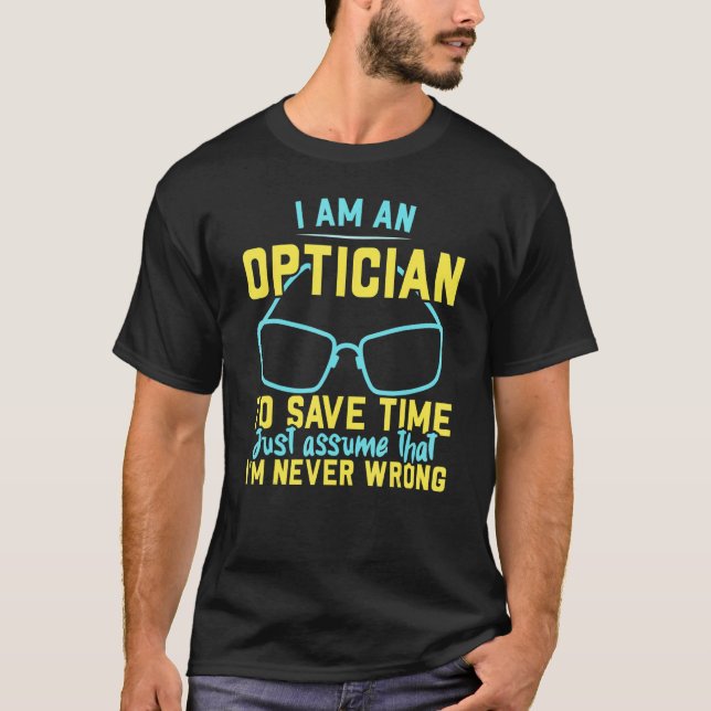 Camiseta Eu sou um Optometrista Oculto Ovelino Optometrista (Frente)