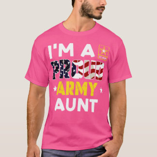 Camiseta Eu sou um Orgulhoso AUNT USA Flag Family Solider