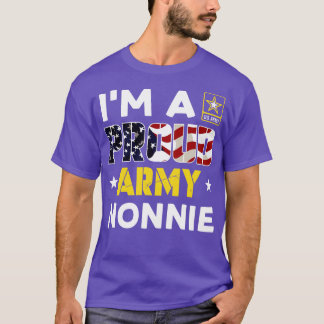 Camiseta Eu sou um orgulhoso NONNIE USA Flag Family Solider