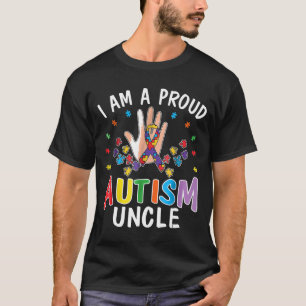 Camiseta Eu Sou Um Orgulhoso Tio Autista Esperança Ama O Ap