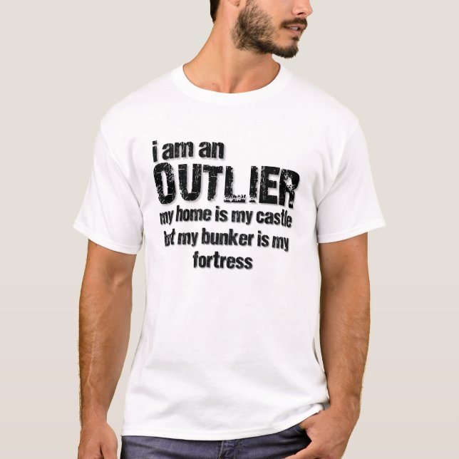 Camiseta Eu sou um OUTLIER… temo-me (Frente)
