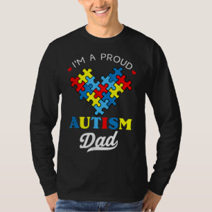 Camiseta Eu sou um Pai Autismo orgulhoso Autismo Consciênci