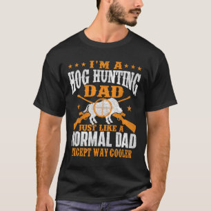 Camiseta Eu sou um Pai de caça de porco - Caça de porco sel