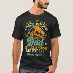 Camiseta Eu sou um Pai de estrada de ferro modelo como um P
