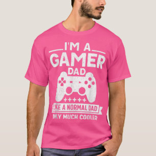 Camiseta Eu sou um Pai de jogadores - Retro Estilo Vídeo Jo