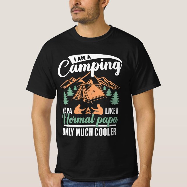 Camiseta Eu sou um Pai de papa acampado Mens Engraçado aman (Frente)