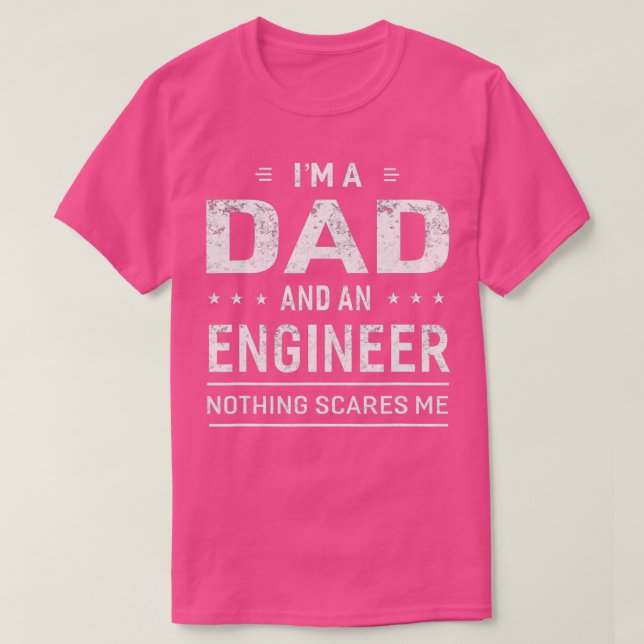 Camiseta Eu Sou Um Pai E Engenheiro Para Homens Que Padre E (Frente do Design)