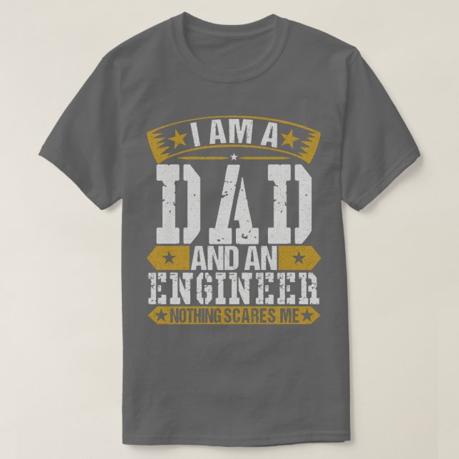 Camiseta Eu Sou Um Pai E Um Engenheiro (Frente do Design)