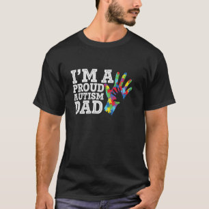 Camiseta Eu Sou Um Pai Orgulhoso de Autismo Conscientizaçã
