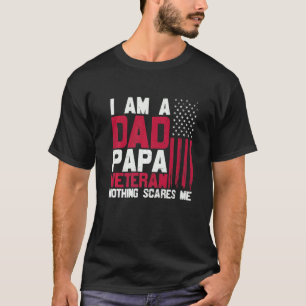 Camiseta Eu Sou Um Pai Papa Veterano Bandeira Dos Estados U