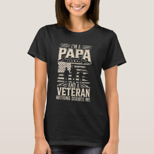 Camiseta Eu sou um Papa e um Veterano nada me assusta Camis