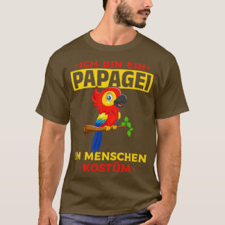 Camiseta Eu Sou Um Papagaio Em Um Papagaio Humano Engraçado