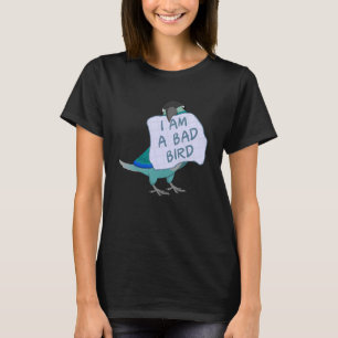 Camiseta Eu Sou Um Pássaro Mau Eu Turquesa Green Cheek Conu