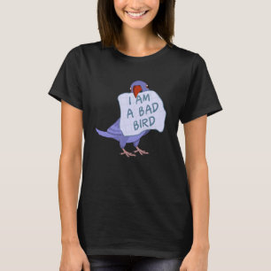 Camiseta Eu Sou Um Pássaro Mau Eu Violento O Papagaio-Do-Cé