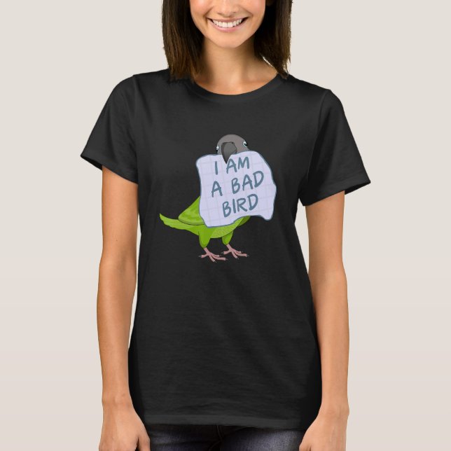 Camiseta Eu sou um pássaro ruim, eu sou um pássaro bêbado. (Frente)