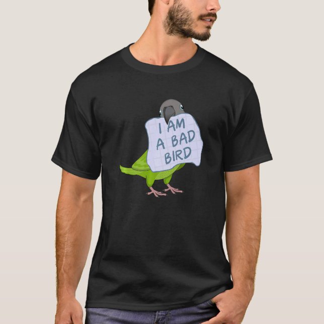 Camiseta Eu sou um pássaro ruim, eu sou um pássaro bêbado. (Frente)