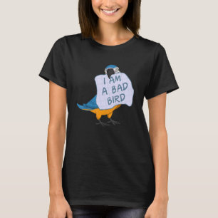 Camiseta Eu Sou Um Pássaro Ruim I Arara Azul Divertida Papa